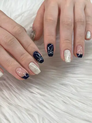 ネイル nail & HBL 🩵のネイルデザイン