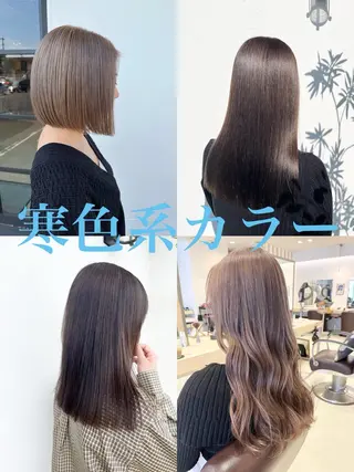 ミディアム カラー カラー∫カット∫ 髪質改善🤍MIKUのヘアスタイル