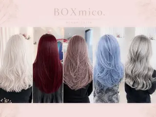 ロング カラー BOXmico. 南堀江 宇都宮のヘアスタイル