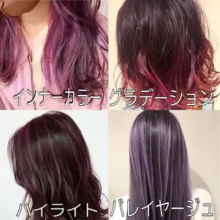 ミディアム カラー 髪質改善カラー韓国風 レイヤーtudaのヘアスタイル