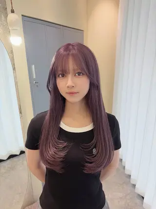 ロング Ririka /透明感カラーのヘアスタイル