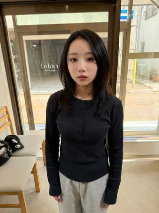 ミディアム やまもと けんたのヘアスタイル