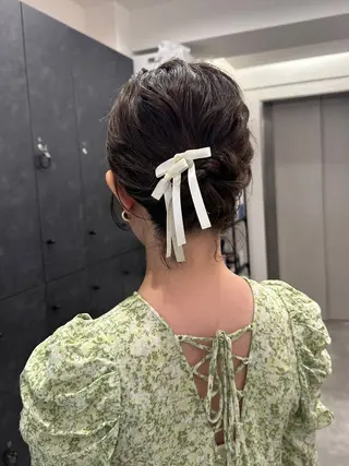 ミディアム ヘアアレンジ 銀座/ヘアセット/ 島村美帆のヘアスタイル