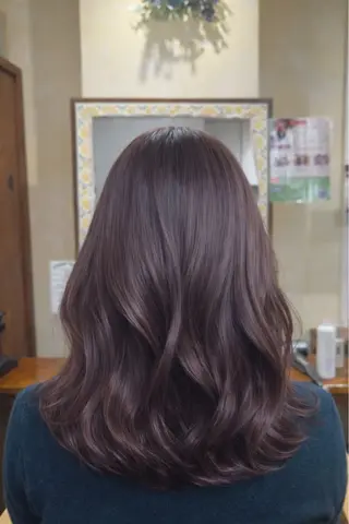 セミロング カラー 平日の夜限定 再現度抜群✨しん✨️のヘアスタイル