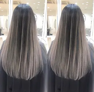ロング カラー 佐伯 りょうのヘアスタイル