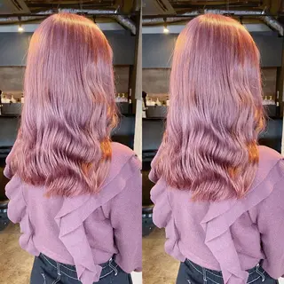 セミロング カラー yoriダブルカラー 代表すがわらのヘアスタイル