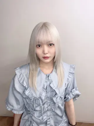 ロング カラー 渋谷レイヤーカット❌ 縮毛矯正専門/武田涼のヘアスタイル