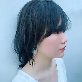 ミディアム カラー 中川 竜誠のヘアスタイル