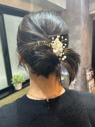 ミディアム ヘアアレンジ SHANTi 飯塚 ヘアセット/髪質改善のヘアスタイル