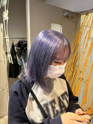 ロング カラー 抜け感レイヤー︴ ニュアンスカラーのヘアスタイル