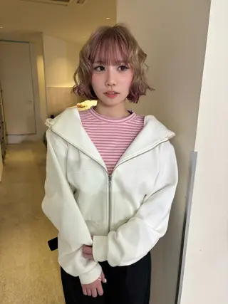 カラー ボブ 暖色カラー /rinkaのヘアスタイル