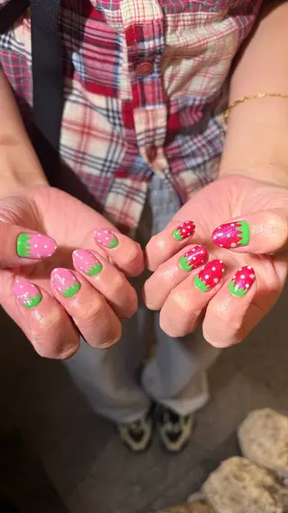ネイル 海優⭐️ネイル⭐️ 透明感カラーのヘアスタイル