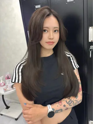 ロング カラー 🌈評価No.1🌈 艶髪カラー❌エクステのヘアスタイル