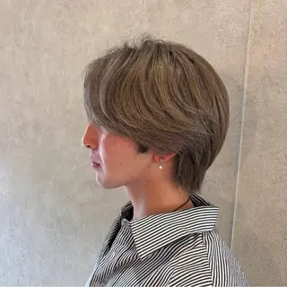 カラー パーマ メンズ 🫧𝒓𝒊𝒏𝒂 /水光カラー💎のヘアスタイル