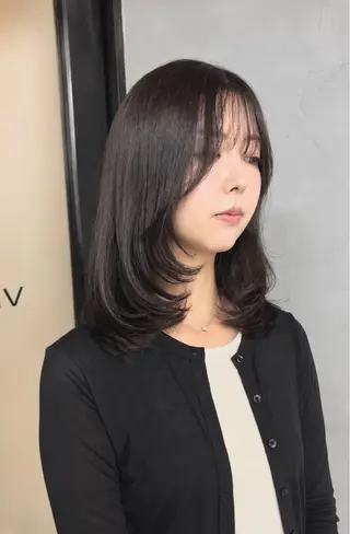 ミディアム 中山 柊佑のヘアスタイル