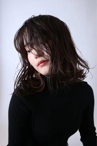 セミロング 松浦 よしきのヘアスタイル