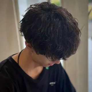 ショート シャドウ パーマ/RYOTAのヘアスタイル
