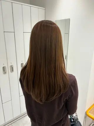 ロング カラー 赤み消しカラー🤎✨ 藤川　友希のヘアスタイル
