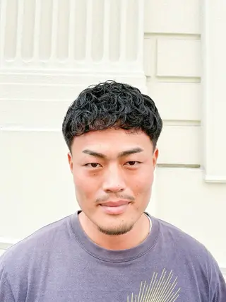 ショート パーマ メンズ 三宮メンズカット ヨシイッキのヘアスタイル