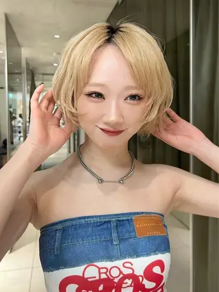 ショート カラー ⟡ボブ⟡レイヤー⟡ MINX岩下愛翔のヘアスタイル