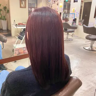 セミロング カラー ウチダ ユウヤのヘアスタイル