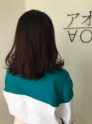 カラー 💓パーマ，💗 レイヤーカットのヘアスタイル