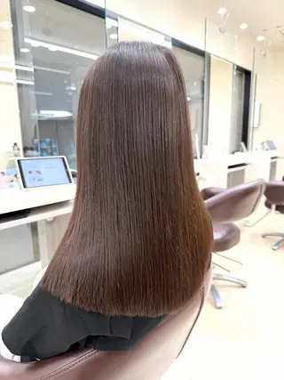 ロング 【縮毛矯正/髪質改善 /ケアカラー】十場のヘアスタイル