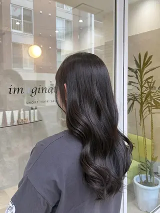 ロング カラー 韓国ヘアケアブリーチ 莉奈のヘアスタイル