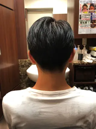 ショート パーマ メンズ 木村 りきのヘアスタイル