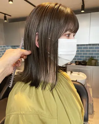 ミディアム カラー 👑ボブはお任せ ミヤノ👑のヘアスタイル