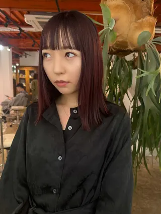 ミディアム 小野江 祐李のヘアスタイル