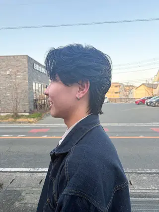 メンズ ボブ&寒色🎐ᩚ 短髪 COCOROのヘアスタイル