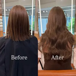 ロング カラー シールエクステ特化 ハイトーン、NANAのヘアスタイル