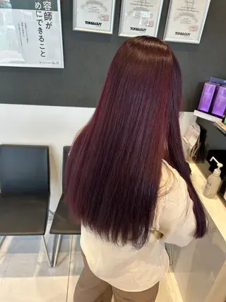 ロング カラー 永田 雄真のヘアスタイル