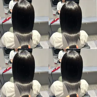 セミロング カラー ブリーチなし透明感 カラー🤍ྀིきららのヘアスタイル