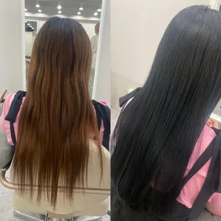 ロング カラー 佐々木 雪菜のヘアスタイル