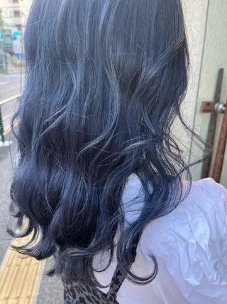 ロング カラー ハイトーン特化/ ヘアセット/モエノのヘアスタイル