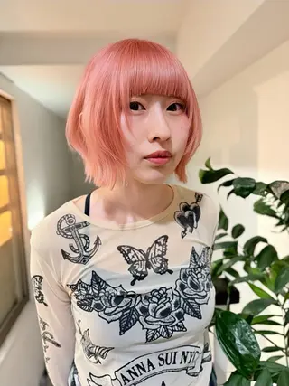 ショート カラー 失敗しないハイトーン ✨ミルクティー/ミワのヘアスタイル