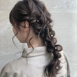 カラー ヘアアレンジ TOMOKA 艶髪/髪質改善🫧のヘアスタイル