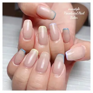 ミディアム ネイル 🐾enen style 🐾のネイルデザイン