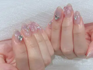 ミディアム SAKURA ʚ🎀ɞのネイルデザイン