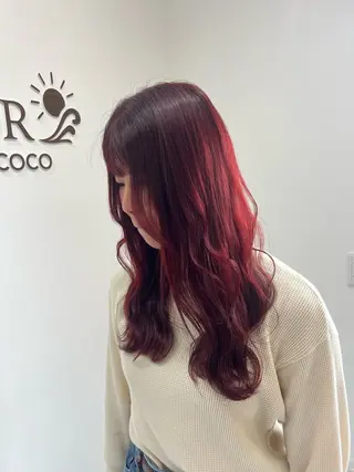 ロング 松本 菜那のヘアスタイル