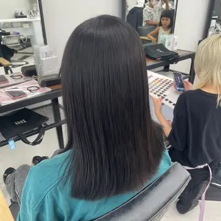 ロング カラー パーマ ヘアアレンジ メンズ mona/ ストレートスタイル✨のヘアスタイル
