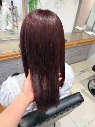 ミディアム カラー 透明感カラー🎀/ レイヤー/マツエクのヘアスタイル