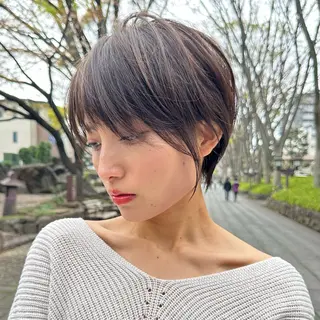 ショート 縮毛矯正/レイヤー taiga🧡のヘアスタイル