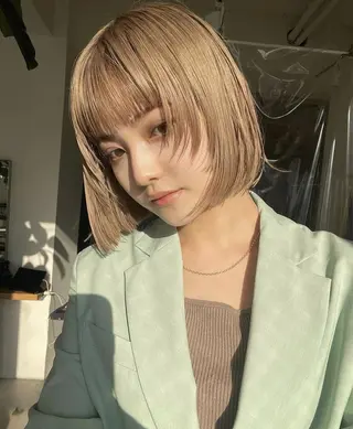 ミディアム カラー 🫧透明感カラー🫧 SHINSEIのヘアスタイル