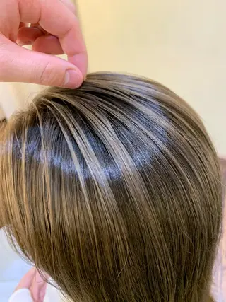 セミロング カラー 髪質改善サロン ARCHE野瀬冬馬のヘアスタイル