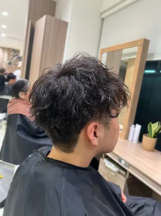パーマ メンズ SENA 再現性 パーマと縮毛矯正のヘアスタイル