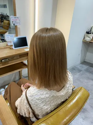 ミディアム ピンクカラー/ mana🎀のヘアスタイル