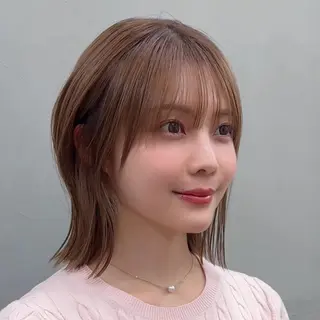 ショート カラー 顔周り✂️透明感 レイヤー/みっきーのヘアスタイル